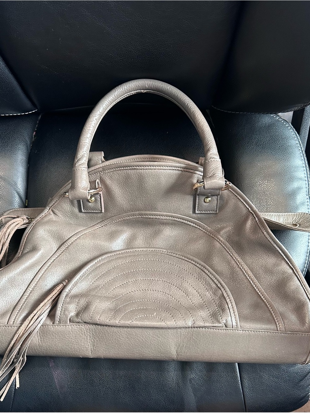 Le’ Bulga & Co. Leather Boho Bag